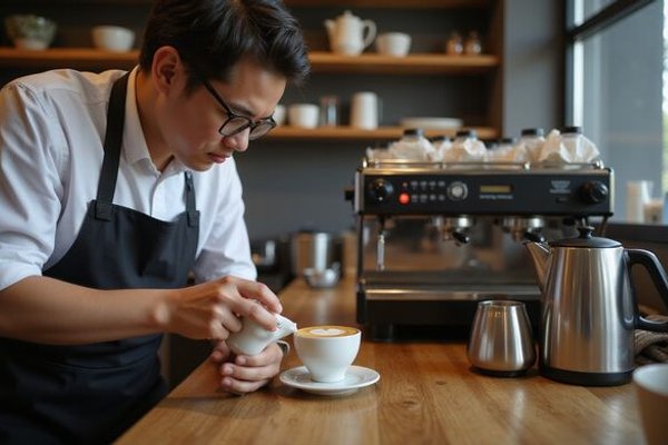 Barista preparing specialty coffee