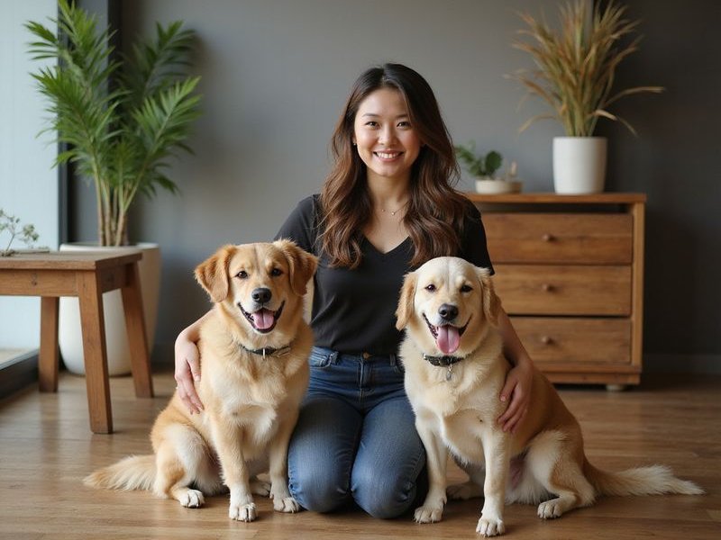 Bubbs & Bites founder Belle with her dogs